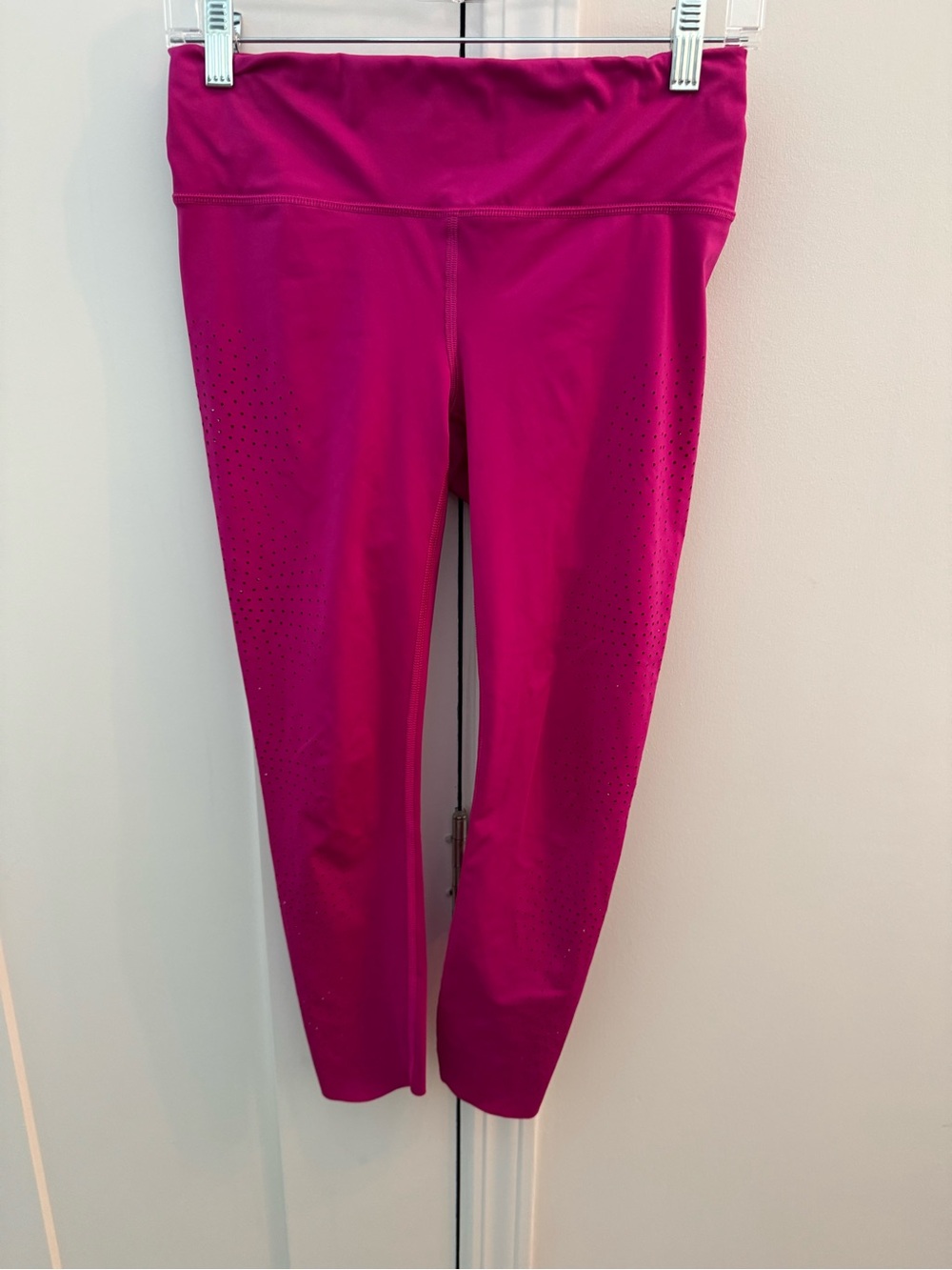 Athleta Laser-Cut Bright Magenta Performance Legging